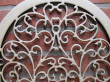 Load image into Gallery viewer, Antique Decorative Arts Victorian Vent Cover Grate Porcelain Over Cast Iron
