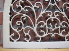 Load image into Gallery viewer, Antique Decorative Arts Victorian Vent Cover Grate Porcelain Over Cast Iron
