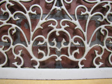 Load image into Gallery viewer, Antique Decorative Arts Victorian Vent Cover Grate Porcelain Over Cast Iron
