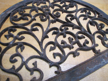 Load image into Gallery viewer, Antique Decorative Arts Victorian Vent Cover Grate Porcelain Over Cast Iron
