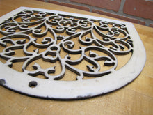 Load image into Gallery viewer, Antique Decorative Arts Victorian Vent Cover Grate Porcelain Over Cast Iron
