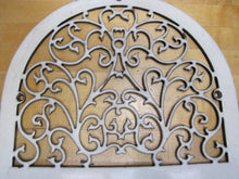Load image into Gallery viewer, Antique Decorative Arts Victorian Vent Cover Grate Porcelain Over Cast Iron
