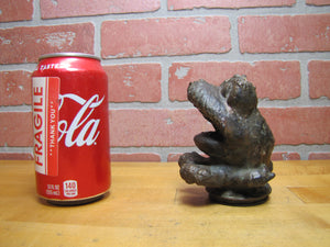 EASTERN MOULDED PROD CONN FROG Old Cast Metal Bronze Squeeky Toy Industrial Mold