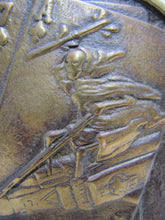 Load image into Gallery viewer, VF-171 UNITED STATES NAVY Old Brass Plaque Sign Fighter Squadron Cards Missile
