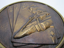 Load image into Gallery viewer, VF-171 UNITED STATES NAVY Old Brass Plaque Sign Fighter Squadron Cards Missile
