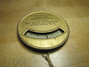WILLIAMS ARTIFICIAL LIMB Co PHILADELPHIA Original Old Advertising Thermometer