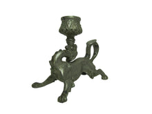 Load image into Gallery viewer, Beast Monster Antique Figural Chamberstick Candlestick Meriden Co Silver Plate
