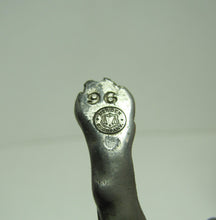 Load image into Gallery viewer, Beast Monster Antique Figural Chamberstick Candlestick Meriden Co Silver Plate
