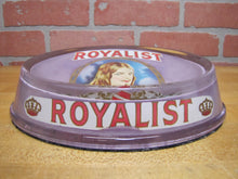 Load image into Gallery viewer, ROYALIST Antique CIGAR Advertising Glass Change Receiver Tray BRUNHOFF MFG OHIO
