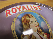 Load image into Gallery viewer, ROYALIST Antique CIGAR Advertising Glass Change Receiver Tray BRUNHOFF MFG OHIO
