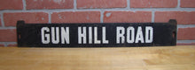 Load image into Gallery viewer, GUN HILL ROAD Orig Old Double Sided Metal Subway Street Stop Sign Bronx New York
