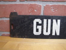 Load image into Gallery viewer, GUN HILL ROAD Orig Old Double Sided Metal Subway Street Stop Sign Bronx New York
