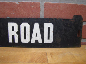 GUN HILL ROAD Orig Old Double Sided Metal Subway Street Stop Sign Bronx New York