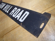 Load image into Gallery viewer, GUN HILL ROAD Orig Old Double Sided Metal Subway Street Stop Sign Bronx New York
