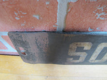 Load image into Gallery viewer, SOUTH FERRY NY Orig Old 2 Sided Metal Subway Street Stop Sign Shelter Island

