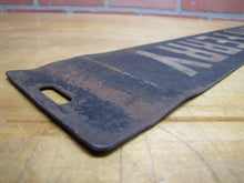 Load image into Gallery viewer, SOUTH FERRY NY Orig Old 2 Sided Metal Subway Street Stop Sign Shelter Island
