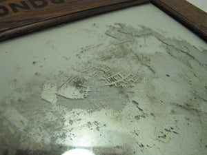 SIMONDS SAWS ARE THE BEST Antique Reverse Glass Mirror Sign FITCHBURG MASS USA