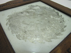 SIMONDS SAWS ARE THE BEST Antique Reverse Glass Mirror Sign FITCHBURG MASS USA