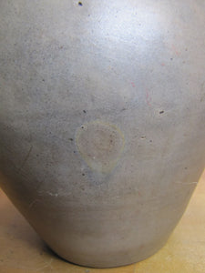 CLARK & FOX ATHENS Antique Stoneware Ovoid Jug w Handle Grocery Distillery 19c