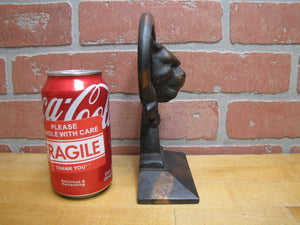 Devil Dog Gargoyle Serpent Monster Beast Old Japanned Copper Flash Doorstop
