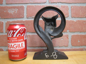 Devil Dog Gargoyle Serpent Monster Beast Old Japanned Copper Flash Doorstop