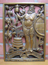 Load image into Gallery viewer, 1930s DEHLS &amp; STEIN NEWARK NJ GOD PROVIDES HOPS &amp; MALTS Bronze Beer Plaque Sign
