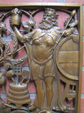 Load image into Gallery viewer, 1930s DEHLS &amp; STEIN NEWARK NJ GOD PROVIDES HOPS &amp; MALTS Bronze Beer Plaque Sign
