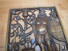Load image into Gallery viewer, 1930s DEHLS &amp; STEIN NEWARK NJ GOD PROVIDES HOPS &amp; MALTS Bronze Beer Plaque Sign
