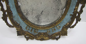 LOUIS JAMES CIGARS Antique Advertising Tobacco Store Display MIrror Sign Ornate