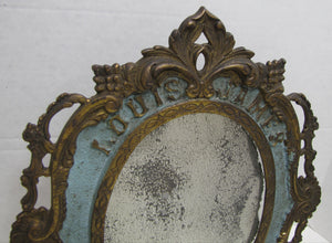 LOUIS JAMES CIGARS Antique Advertising Tobacco Store Display MIrror Sign Ornate