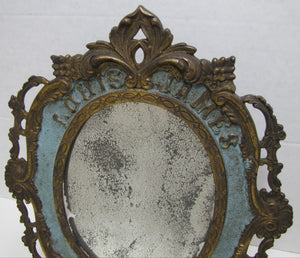 LOUIS JAMES CIGARS Antique Advertising Tobacco Store Display MIrror Sign Ornate