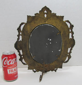 LOUIS JAMES CIGARS Antique Advertising Tobacco Store Display MIrror Sign Ornate