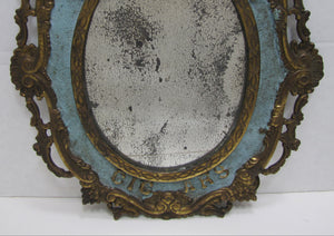 LOUIS JAMES CIGARS Antique Advertising Tobacco Store Display MIrror Sign Ornate