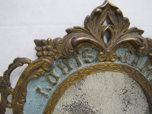 LOUIS JAMES CIGARS Antique Advertising Tobacco Store Display MIrror Sign Ornate