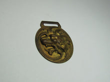 Load image into Gallery viewer, GRIFFIN MONSTER TIGER BEAST Antique Watch Fob Brass Bronze Ornate High Relief
