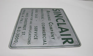 SINCLAIR REFINING Co FUEL OILS SERVICE EQUIPMENT PHILA PA Original Old Ad Sign