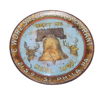 Load image into Gallery viewer, WORZ SALOON &amp; RESTAURANT PHILA PA Antique Advertising Tip Tray Bar Pub Tavern
