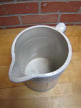 Load image into Gallery viewer, Good Luck Swirling Logs Antique Stoneware Pottery Pitcher Blue White Embossed
