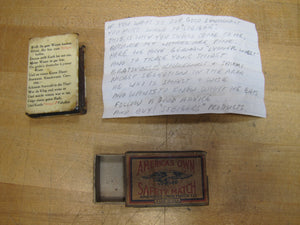 I EAT FRED STEIGER'S BOLOGNAS BROOKLYN NY Old Advertising Matchbook Holder
