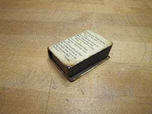 I EAT FRED STEIGER'S BOLOGNAS BROOKLYN NY Old Advertising Matchbook Holder