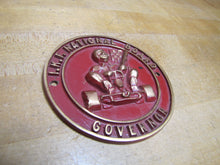 Load image into Gallery viewer, IKF INTERNATION KART FEDERATION NATIONAL BOARD GOVERNOR Old Embossed Brass Sign
