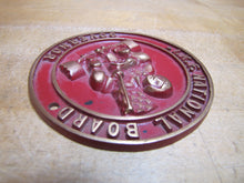 Load image into Gallery viewer, IKF INTERNATION KART FEDERATION NATIONAL BOARD GOVERNOR Old Embossed Brass Sign
