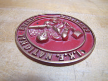 Load image into Gallery viewer, IKF INTERNATION KART FEDERATION NATIONAL BOARD GOVERNOR Old Embossed Brass Sign
