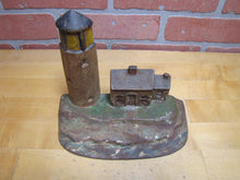 Load image into Gallery viewer, Lighthouse Keepers House Old Cast Iron Nautical Doorstop Decorative Arts Statue
