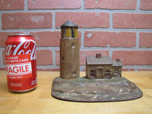 Load image into Gallery viewer, Lighthouse Keepers House Old Cast Iron Nautical Doorstop Decorative Arts Statue
