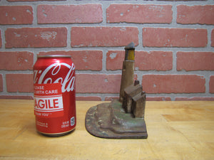 Lighthouse Keepers House Old Cast Iron Nautical Doorstop Decorative Arts Statue