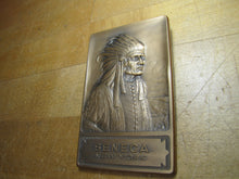 Load image into Gallery viewer, SENECA NEW YORK Native American Indian Whitehead &amp; Hoag Old Souvenir Paperweight
