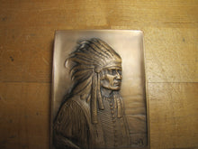 Load image into Gallery viewer, SENECA NEW YORK Native American Indian Whitehead &amp; Hoag Old Souvenir Paperweight
