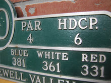 Load image into Gallery viewer, HOPEWELL VALLEY GC GOLF &amp; COUNTRY CLUB NJ Hole 10 Course Plaque Marker Sign Ad
