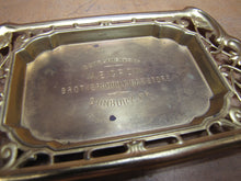 Load image into Gallery viewer, W E GROW BROTHERHOOD CIGAR STORE SUNBURY PA Old Advertising Tray Card Tip Ornate
